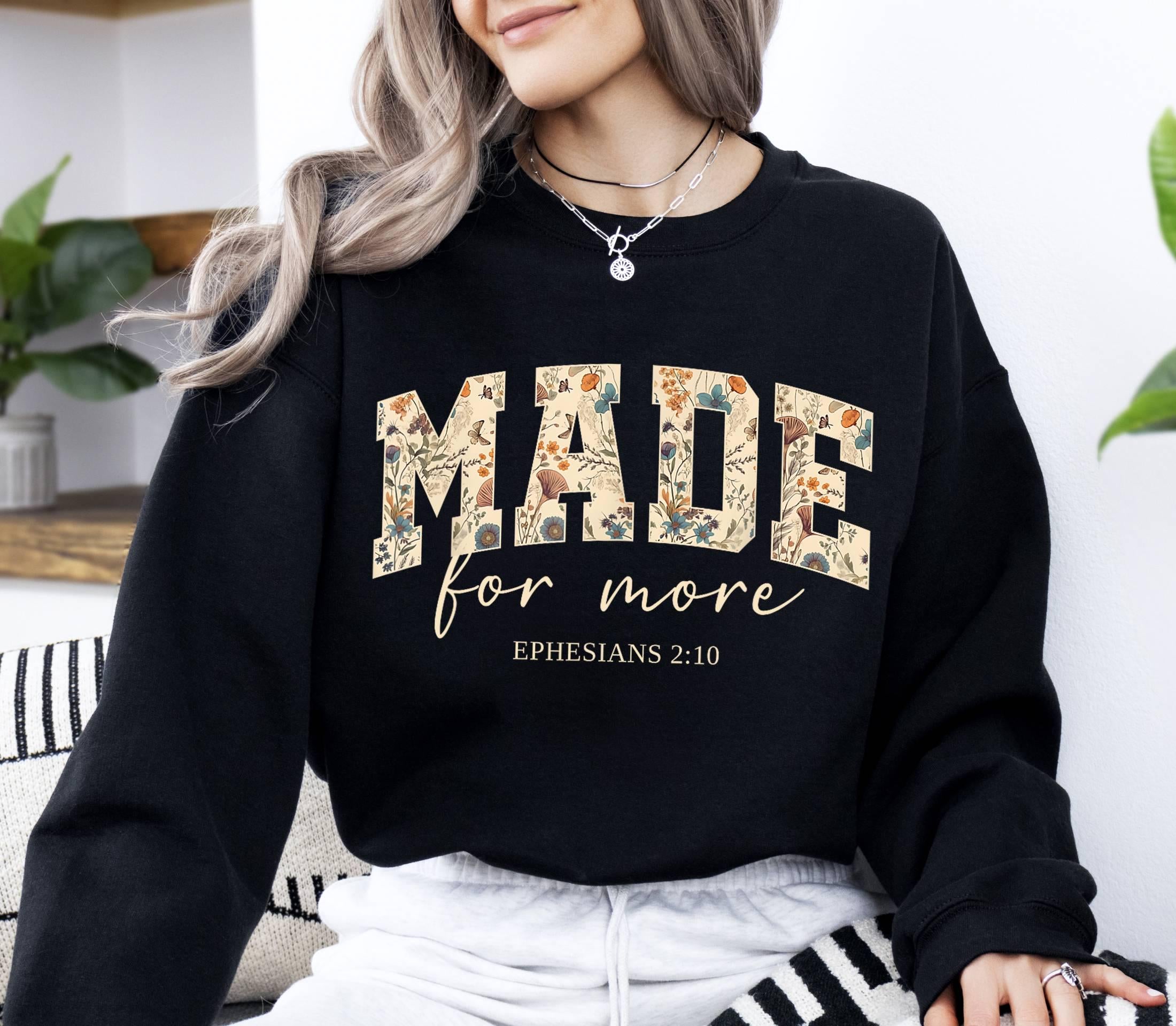 Bible Verse Sweatshirt, Cute Christian Sweatshirt For Women, Jesus Christian Gift, Christian Christmas Sweatshirt, Love and Grace Sweatshirt