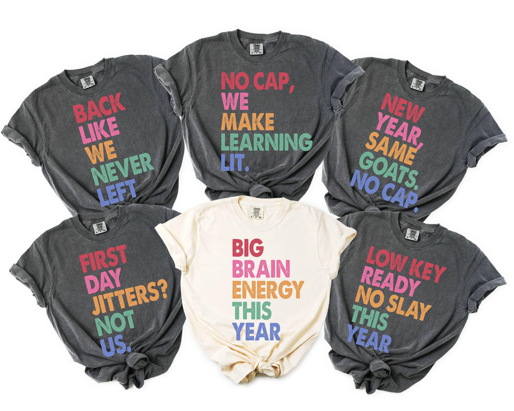 Comfort Colors Teacher Shirt, Gen Z Slang Team Tee