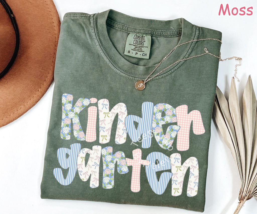 Comfort Colors® Kindergarten Teacher Shirt, Back to School Shirt, Kinder Crew, Kinder Garten Teacher Gift, Pre-K Teacher, Kindergarten Shirt