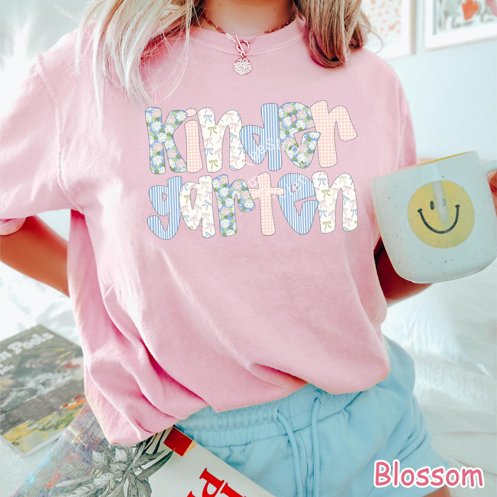 Comfort Colors® Kindergarten Teacher Shirt, Back to School Shirt, Kinder Crew, Kinder Garten Teacher Gift, Pre-K Teacher, Kindergarten Shirt