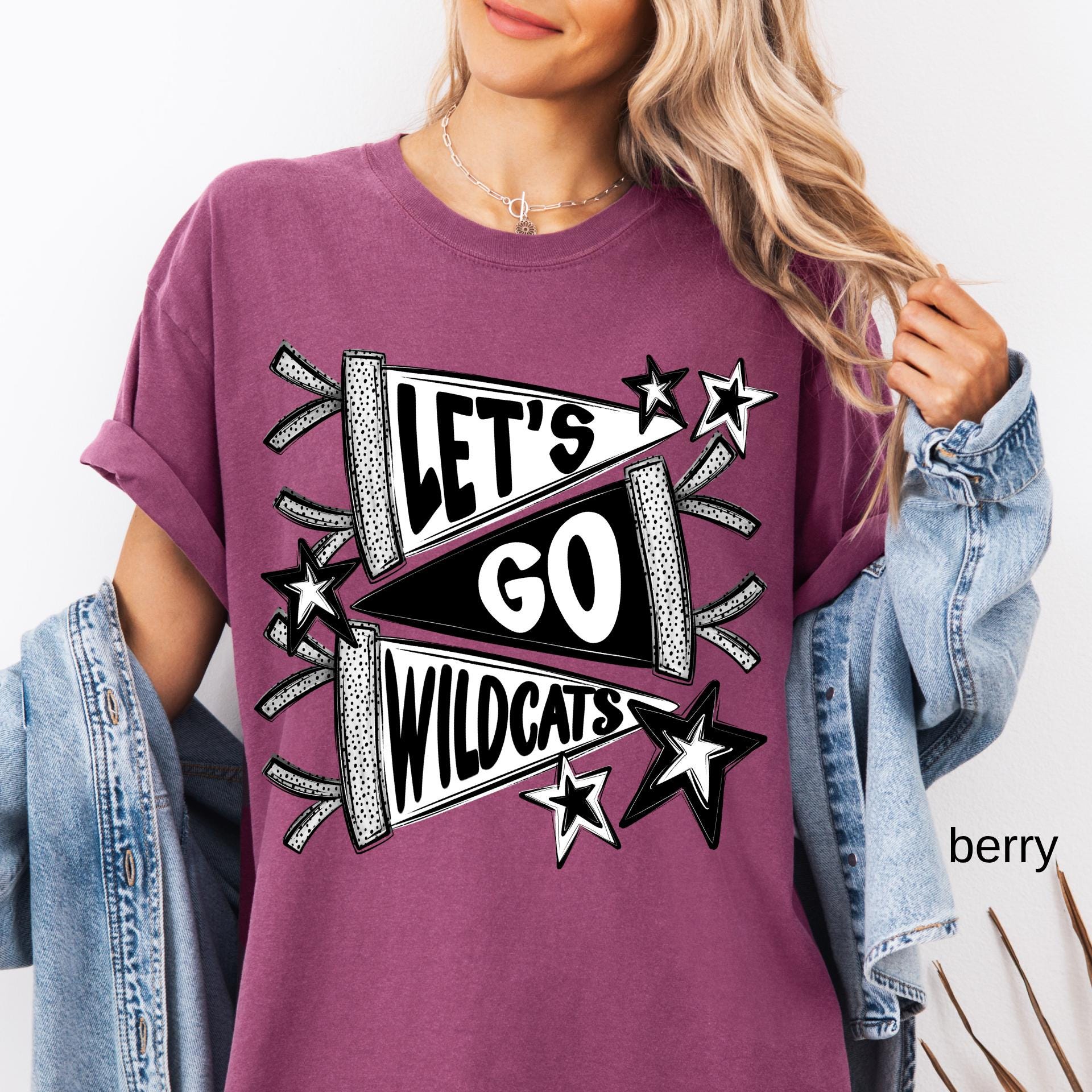 Comfort Colors© Custom School Mascot Shirt, Personalized Pennants Flag Mascot Shirt,School Spirit Shirt, School Mascot Tee,Matching Team Tee