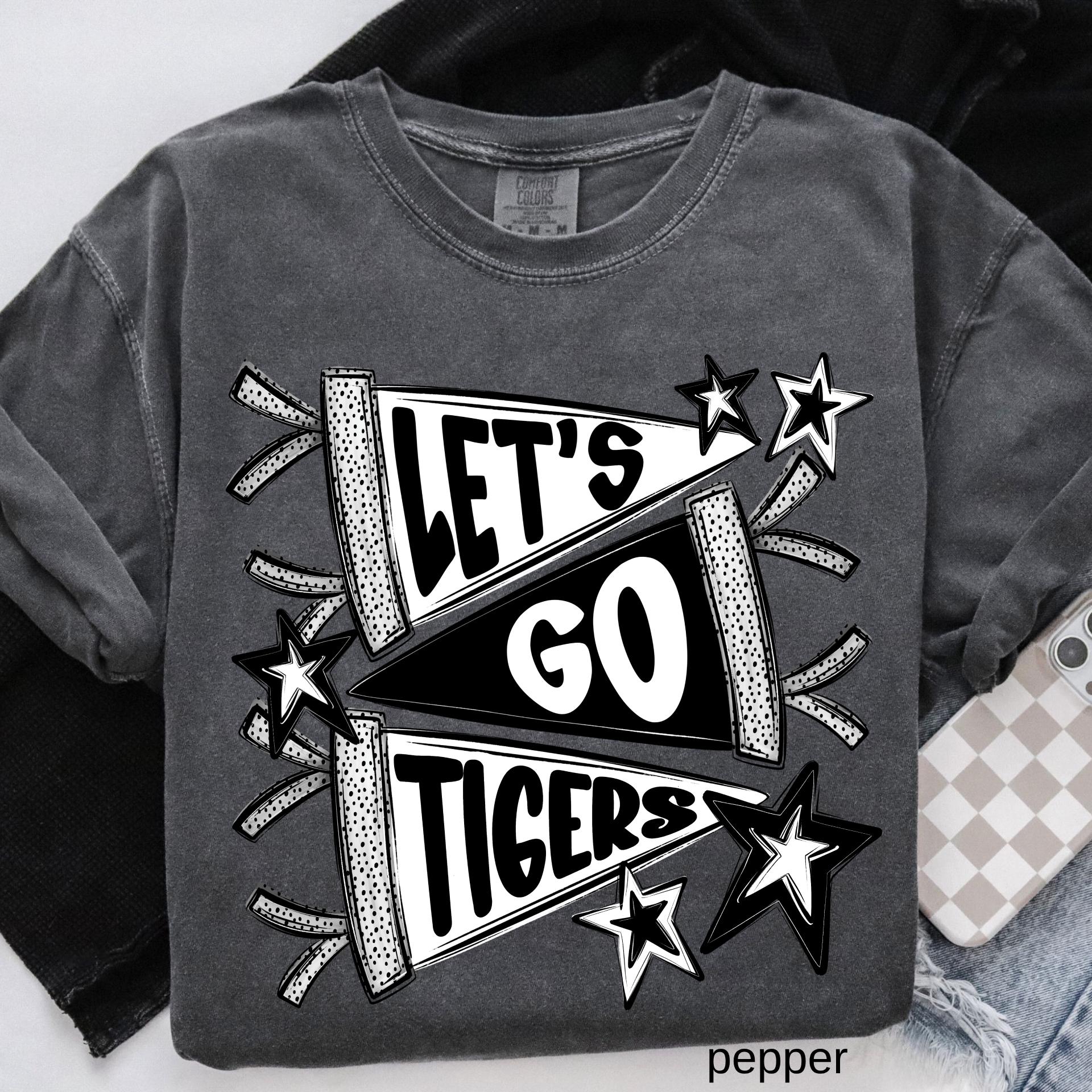 Comfort Colors© Custom School Mascot Shirt, Personalized Pennants Flag Mascot Shirt,School Spirit Shirt, School Mascot Tee,Matching Team Tee