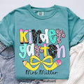 Personalized Kindergarten Teacher Shirt, Comfort Colors Back to School Tee
