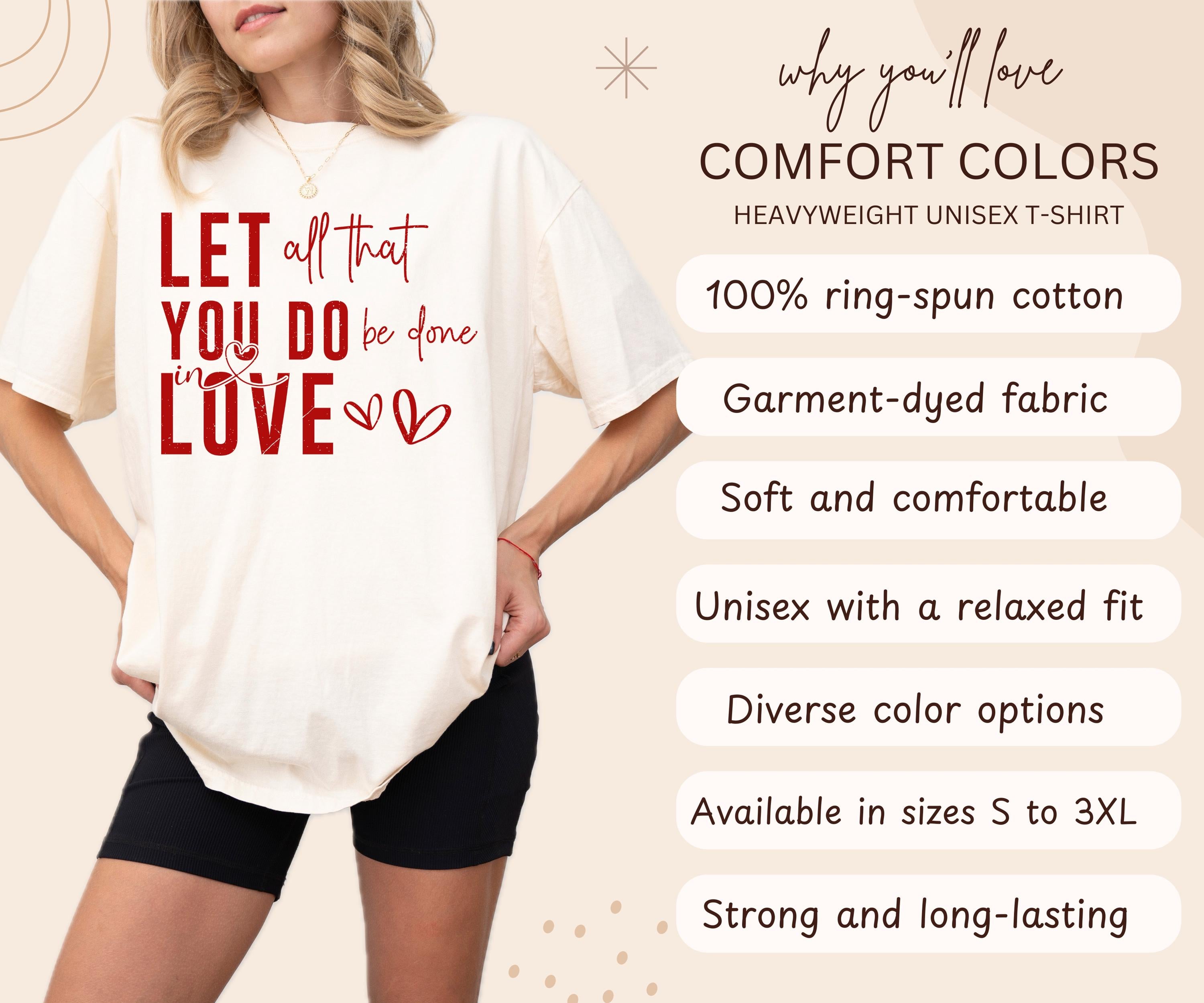 Comfort Colors Love Bible Verse Shirt, Valentine's Day Faith Shirt