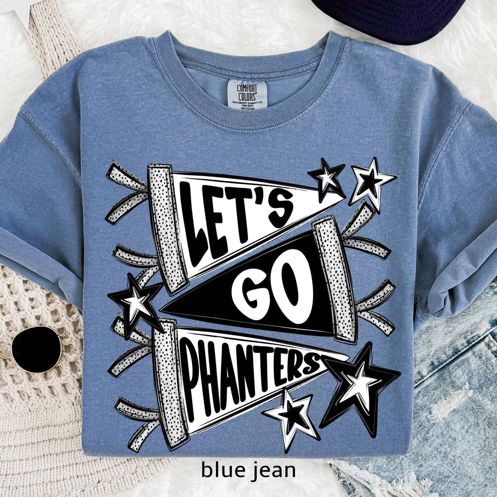 Comfort Colors© Custom School Mascot Shirt, Personalized Pennants Flag Mascot Shirt,School Spirit Shirt, School Mascot Tee,Matching Team Tee