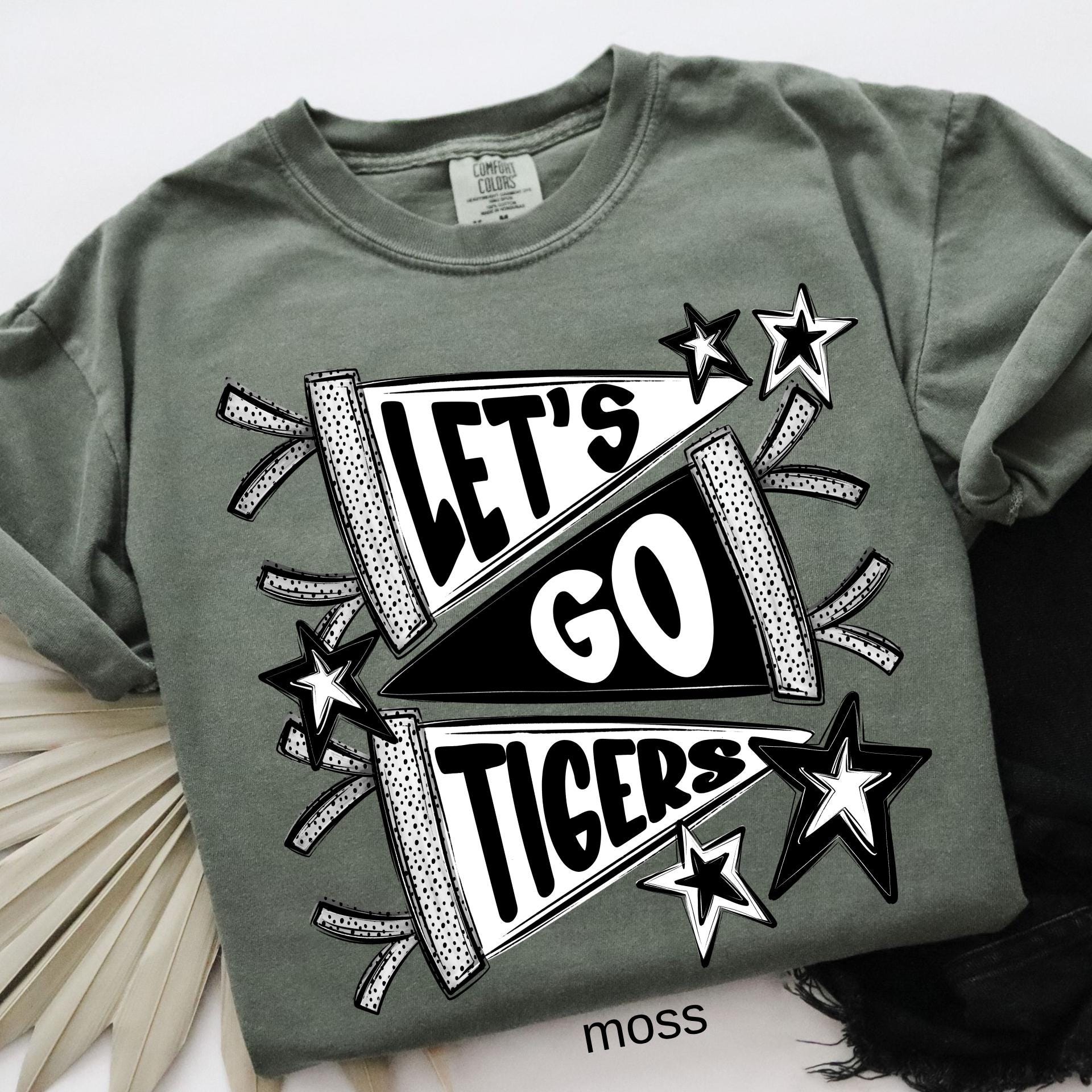 Comfort Colors© Custom School Mascot Shirt, Personalized Pennants Flag Mascot Shirt,School Spirit Shirt, School Mascot Tee,Matching Team Tee