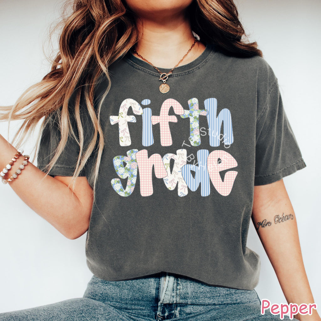 Comfort Colors® Fifth Grade Teacher Shirt, Back to School 5th Grade Teacher Shirt, Fifth Grade Teacher Appreciation Gift, Elementary School