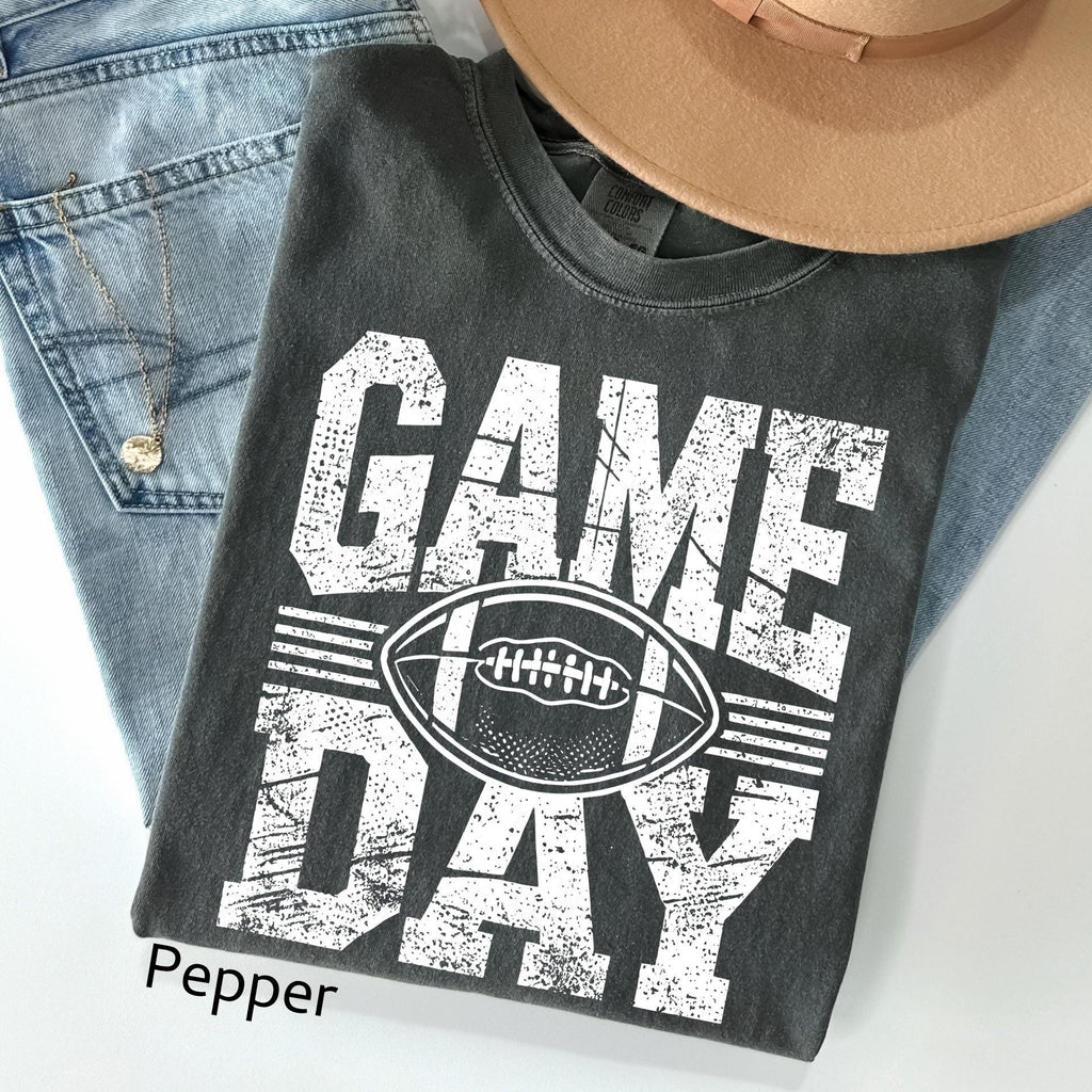 Comfort Colors Football Game Day Tee, Sports Mom Shirt
