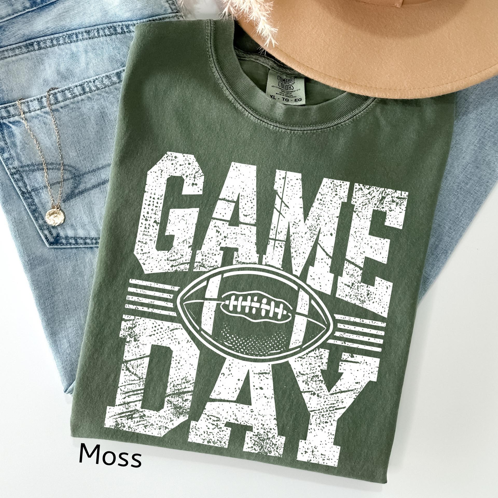Comfort Colors Football Game Day Tee, Sports Mom Shirt