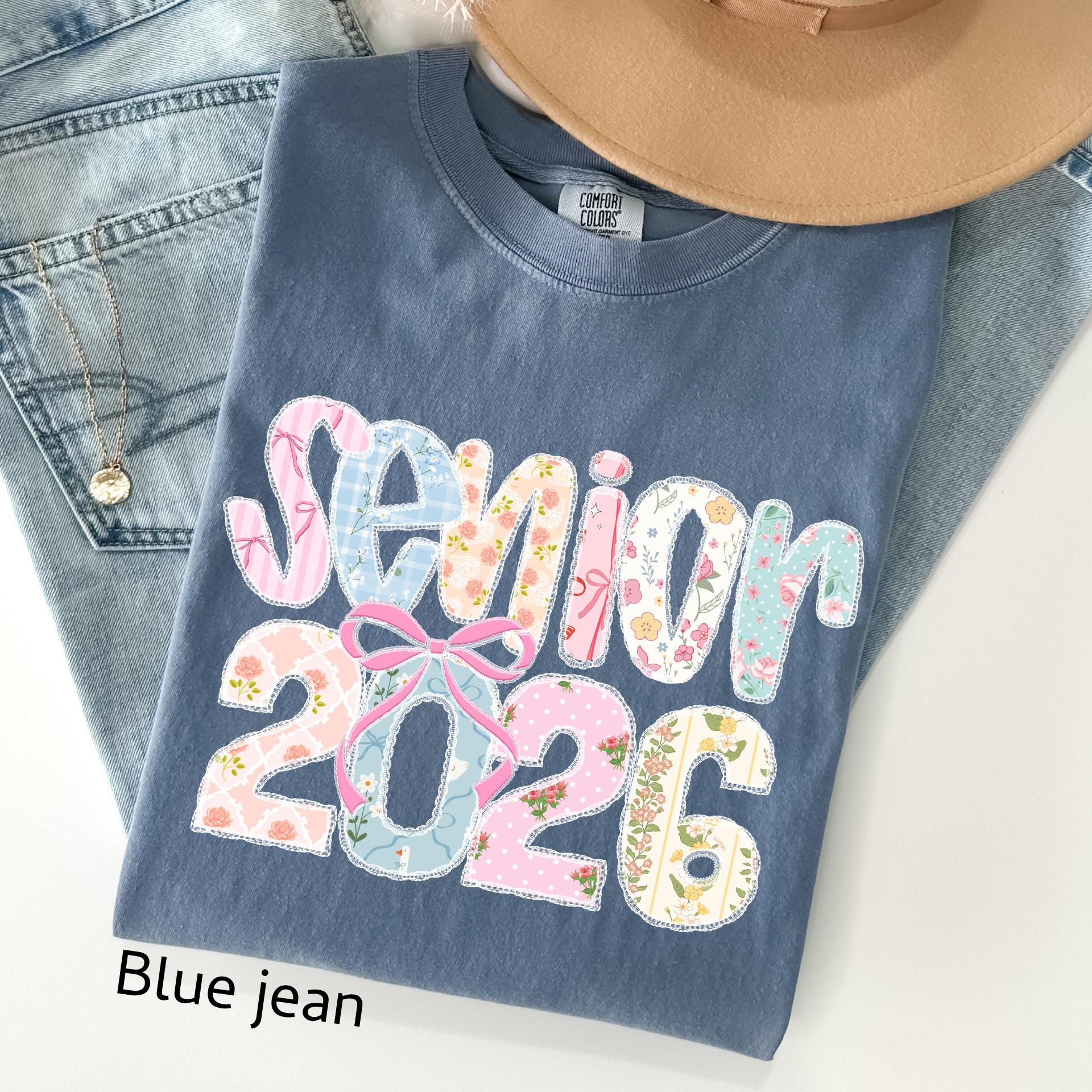 Comfort Colors Senior 2026 Shirt, Coquette Graduation Gift
