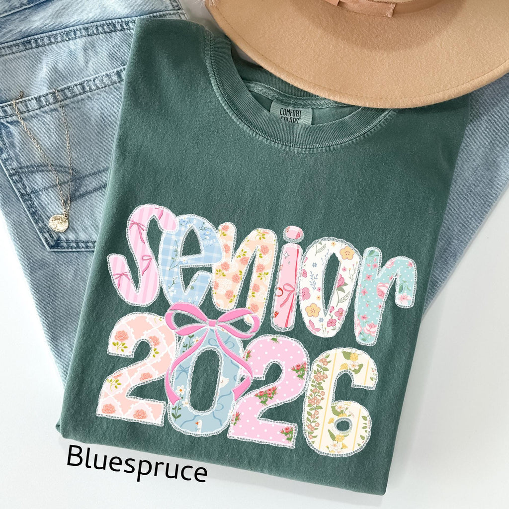 Comfort Colors Senior 2026 Shirt, Coquette Graduation Gift