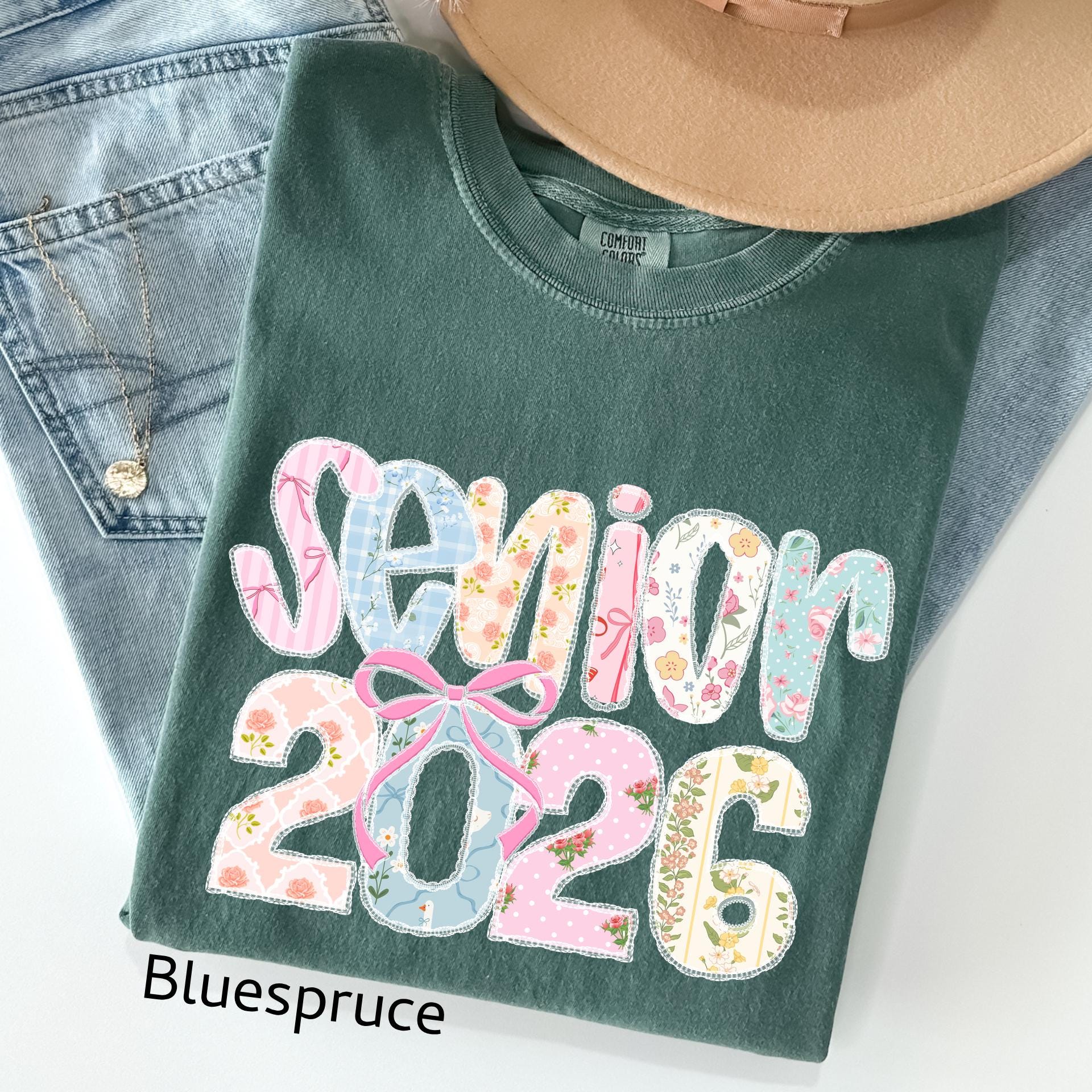 Comfort Colors Senior 2026 Shirt, Coquette Graduation Gift