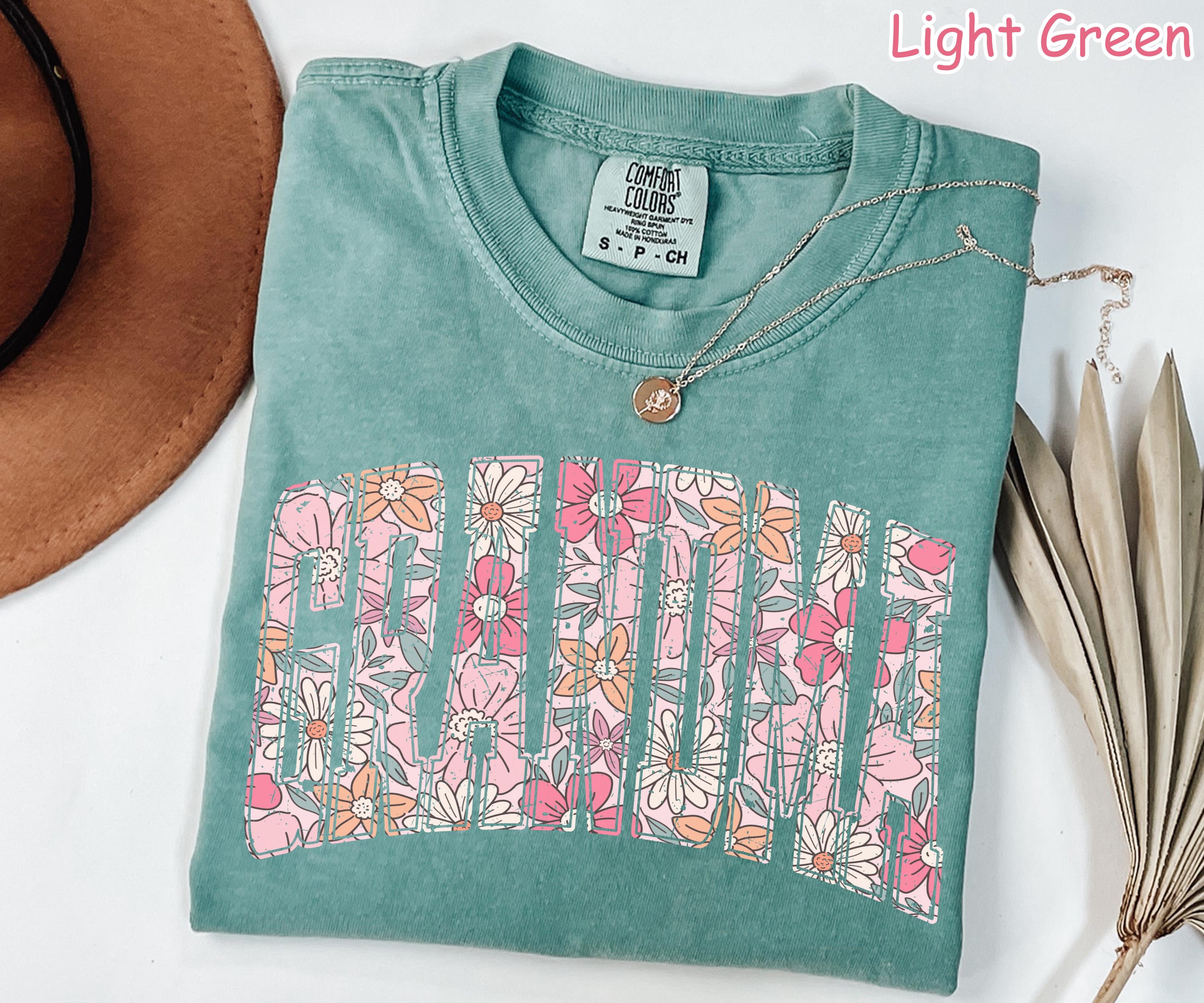 Comfort Colors® Floral Grandma Shirt, Cute Grandmother Shirt, Grandma Gift, Mothers Day Gift for Grandma, New Grandma Gift, Grandmother Gift