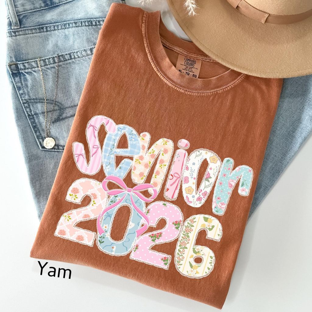 Comfort Colors Senior 2026 Shirt, Coquette Graduation Gift