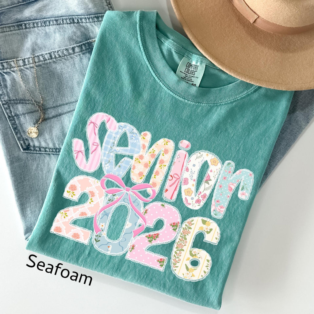 Comfort Colors Senior 2026 Shirt, Coquette Graduation Gift