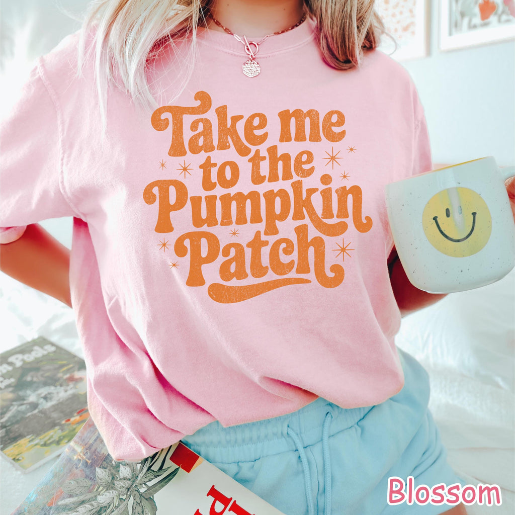 Comfort Colors® Take Me to the Pumpkin Patch Shirt, Pumpkin Season Shirt, Fall Pumpkin Shirt, Cozy Autumn Shirt, Women's Fall Graphic Tee