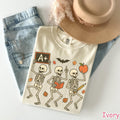 Comfort Colors Halloween Teacher Shirt: Funny Skeleton Tee