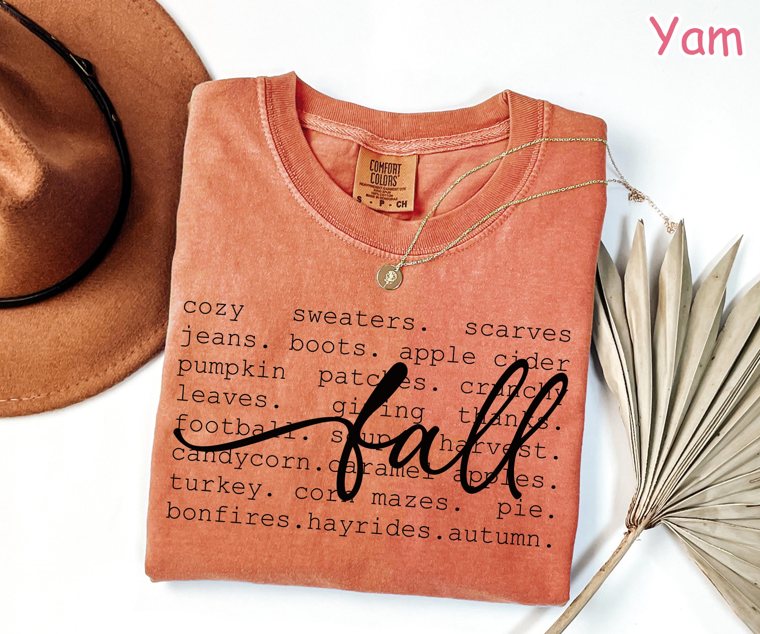 Comfort Colors® Fall Definition Shirt, Fall Words Shirt, Cozy Autumn Shirt, Fall Vibes T-Shirt, Women's Fall Graphic Tee, Thanksgiving Gift