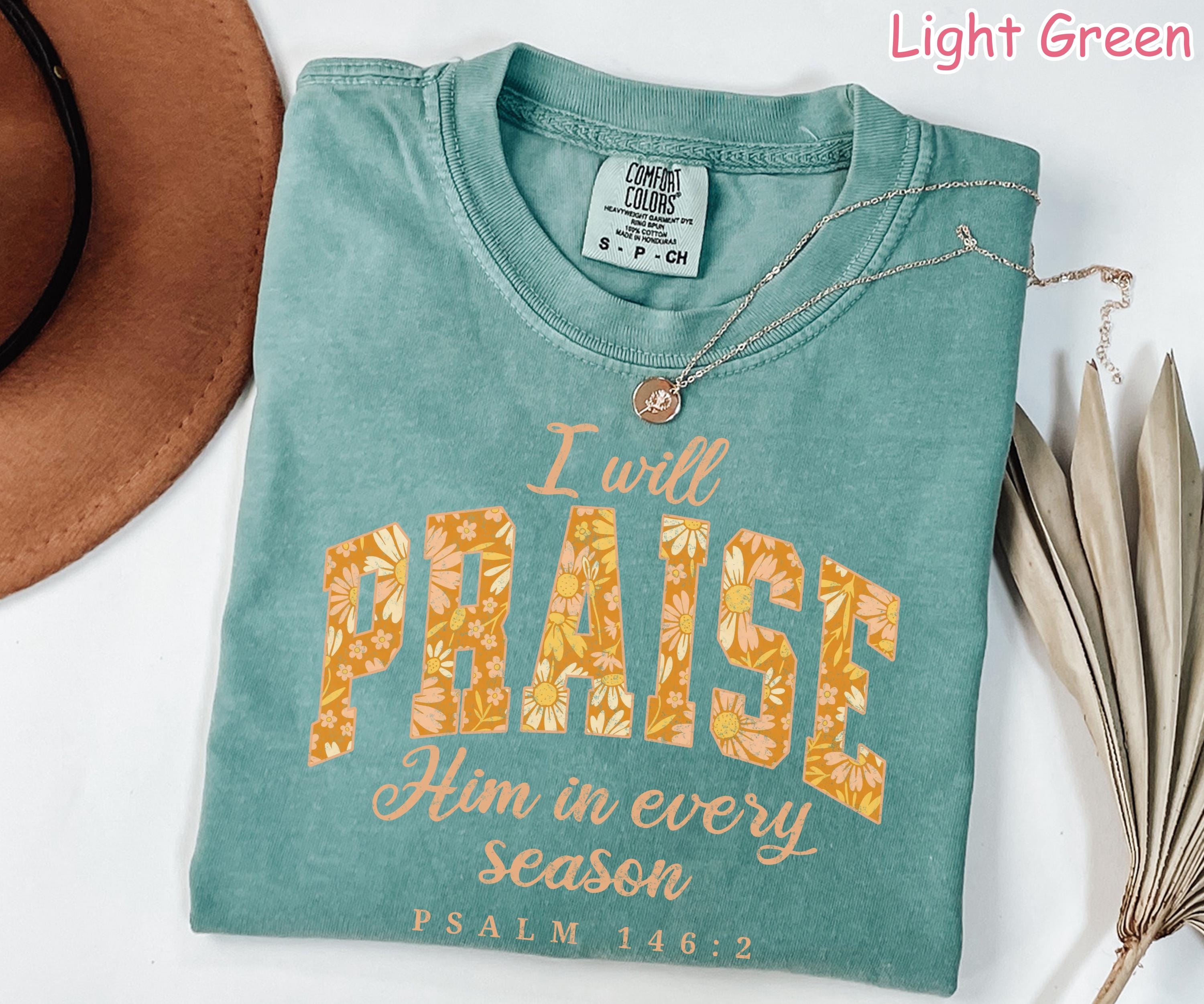 Comfort Colors Fall Christian Shirt: Boho Floral Thanksgiving Tee