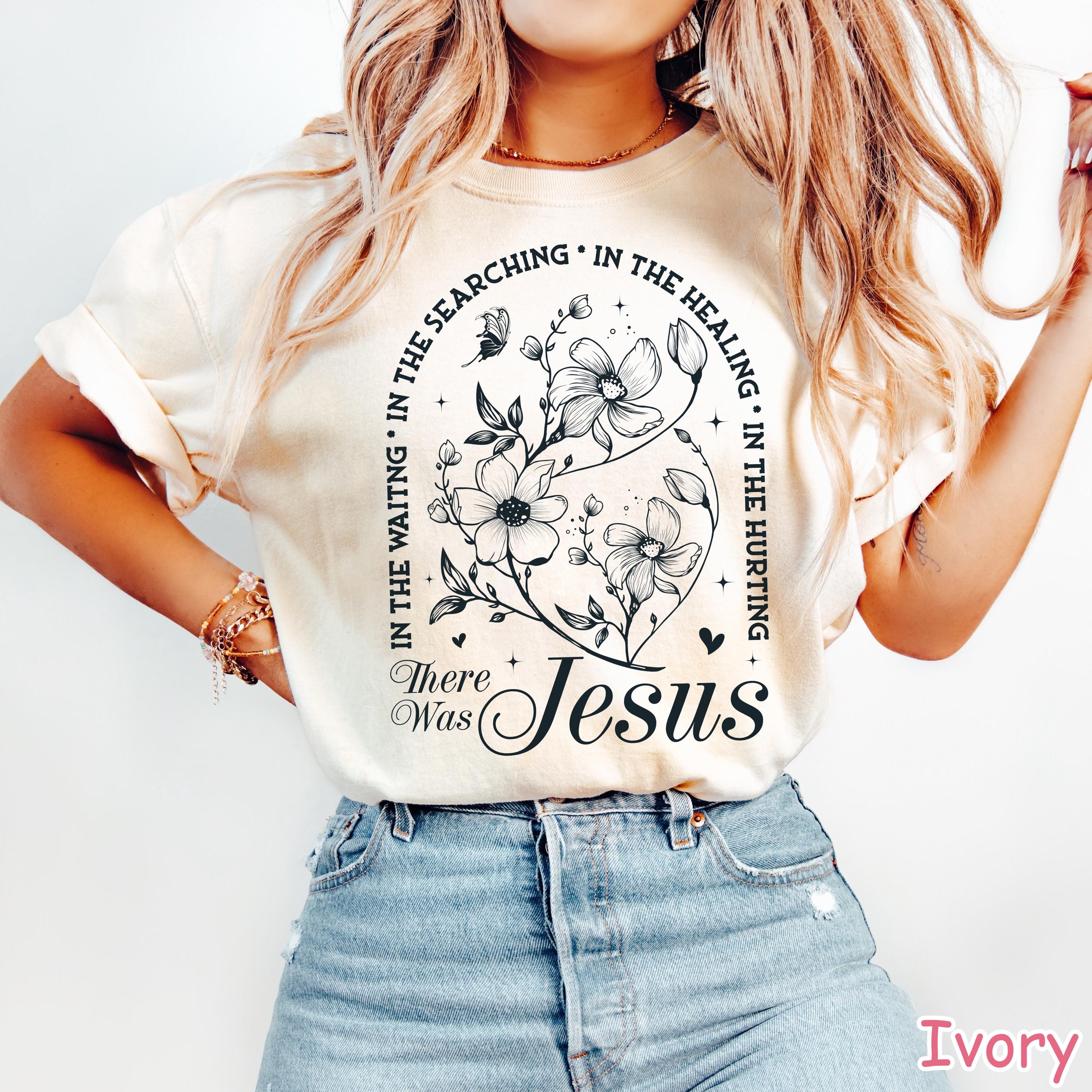 Boho Christian Shirt For Women Vintage Floral Faith Based T-Shirt Religious Women Gift Jesus Shirt Christian Gifts Inspirational Shirt