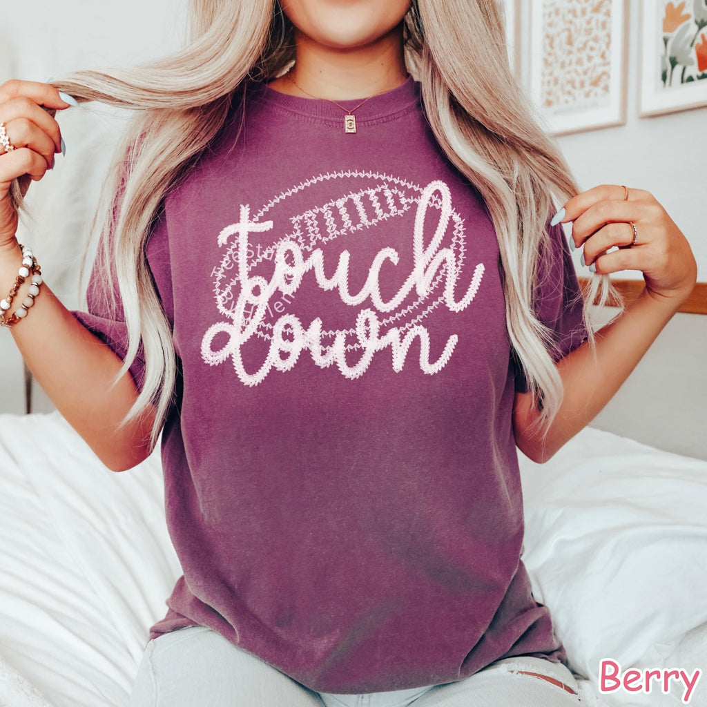 Comfort Colors® Touchdown Shirt, Touchdown Season Shirt, Football Game Day Shirt, Fall Football Shirt, Football Mom Shirt, Football Season