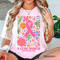 Comfort Colors Boho Floral Breast Cancer Awareness Shirt
