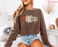 Comfort Colors® Pumpkin Shirt, Boho Fall Pumpkin Shirt, Patchwork Pumpkin Tee, Autumn Long Sleeve Shirt, Fall Harvest Shirt, Pumpkin Patch