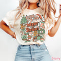 Comfort Colors® Retro Christmas Shirt, Merry and Bright Shirt, Tis The Season Shirt, Merry Christmas, Cute Holiday Shirt, Vintage Christmas