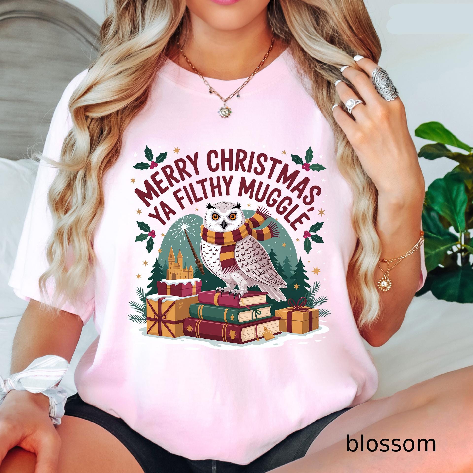 Comfort Colors© Funny Filthy Muggle Christmas Shirt, Sarcastic Holiday Tee, Snarky Christmas Humor Shirt