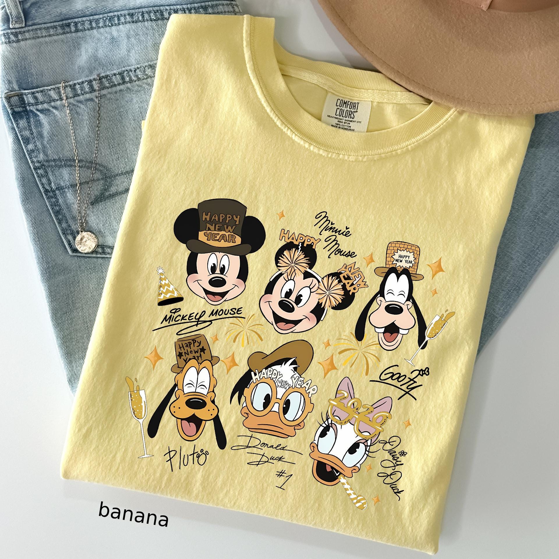 Comfort Colors© Mickey And Friends New Year 2026 Shirts: Disney Family Disneyland Trip Shirt