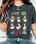 Comfort Colors© 100 Days of School Goose Teacher Shirt: Funny Classroom Teacher 100th Day Celebration Tee