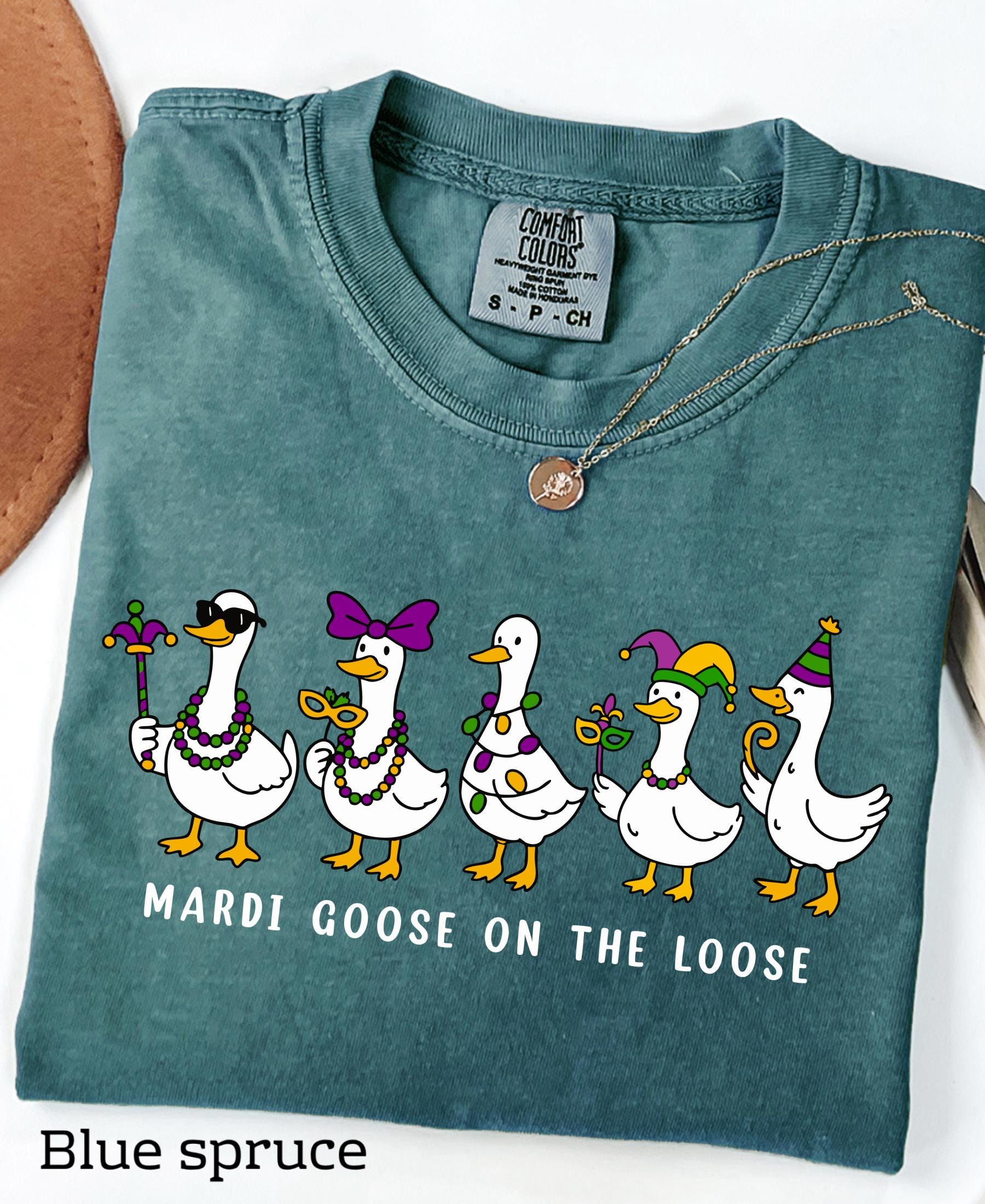 Comfort Colors© Mardi Gras Silly Goose Shirt: 2026 Coquette Louisiana Festival Celebration Apparel