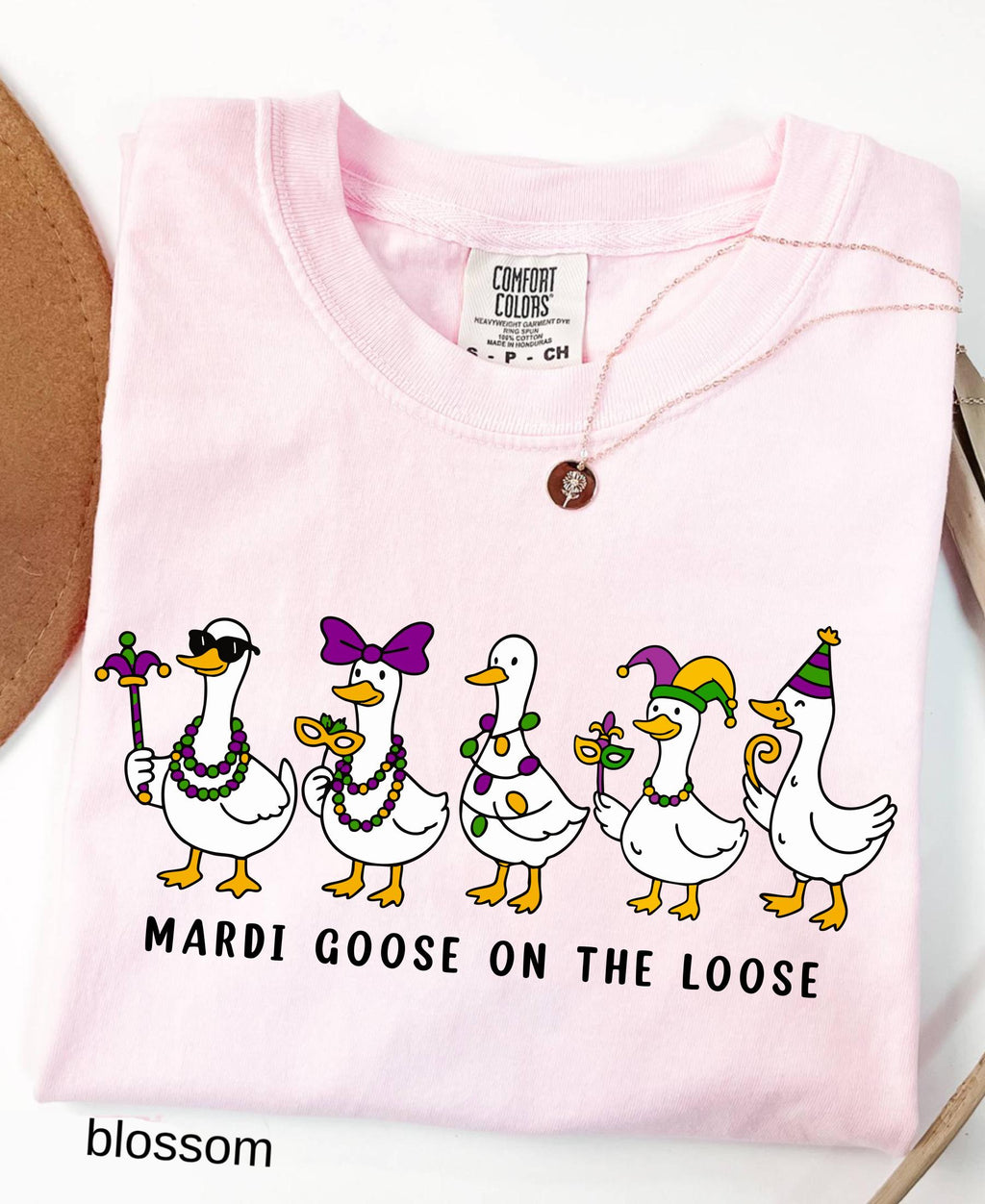 Comfort Colors© Mardi Gras Silly Goose Shirt: 2026 Coquette Louisiana Festival Celebration Apparel