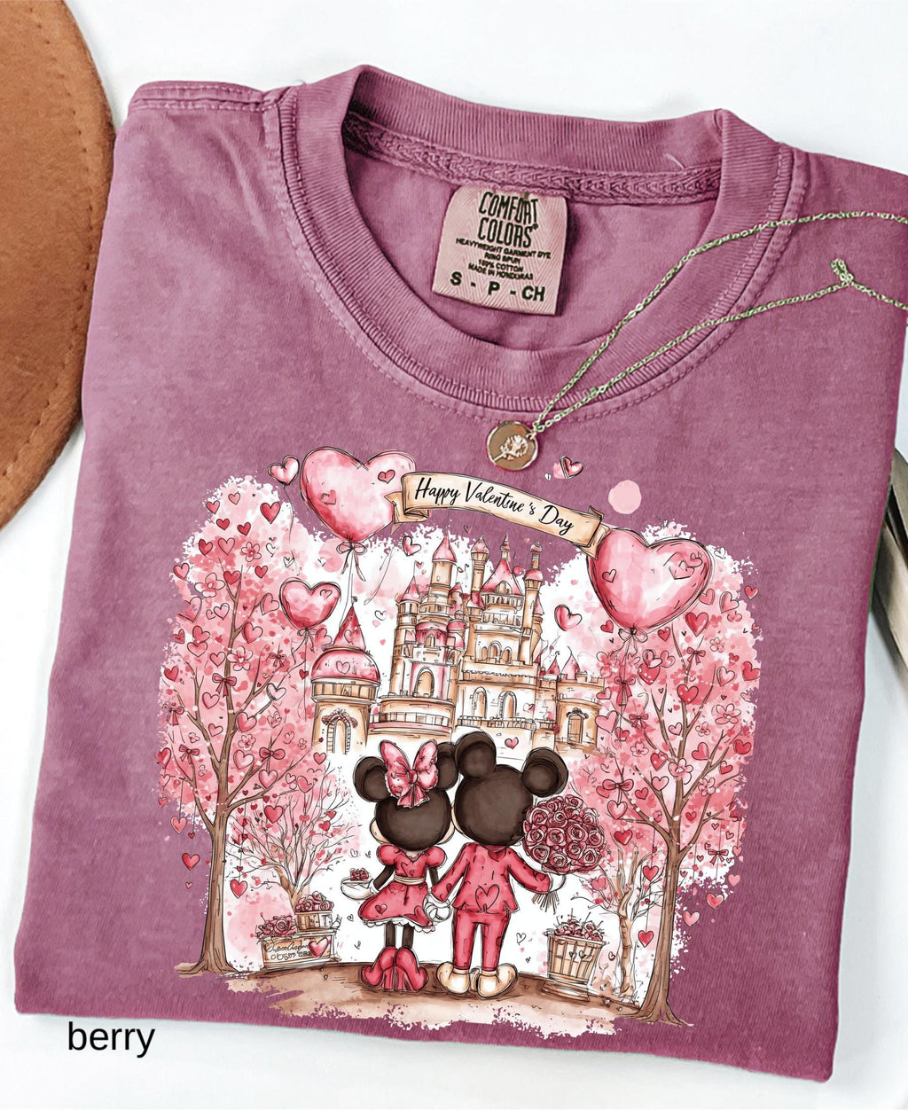 Comfort Colors© Disney Mickey & Minnie Valentine Shirt: Retro Couple WDW Valentine's Day 2026 Gift