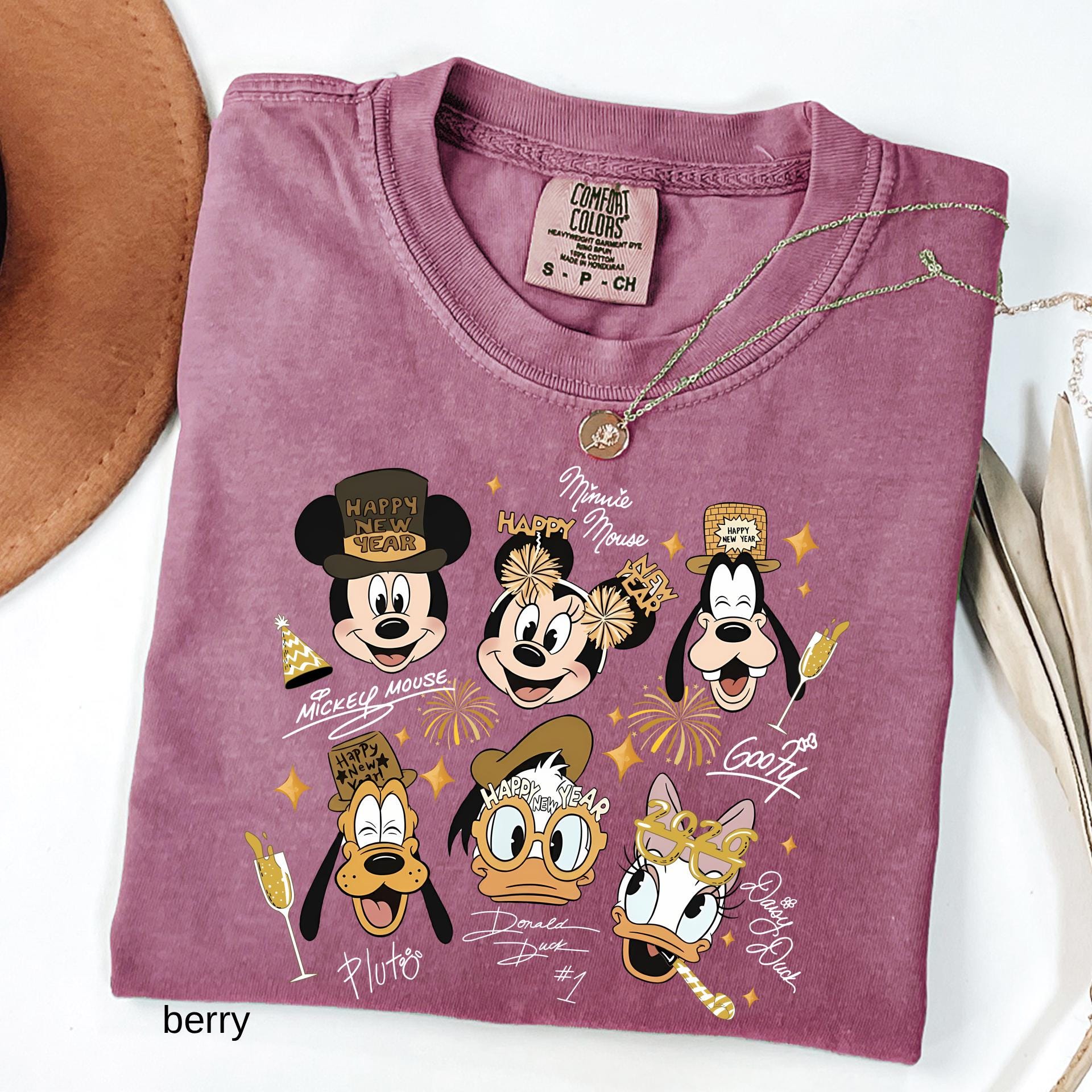 Comfort Colors© Mickey And Friends New Year 2026 Shirts: Disney Family Disneyland Trip Shirt