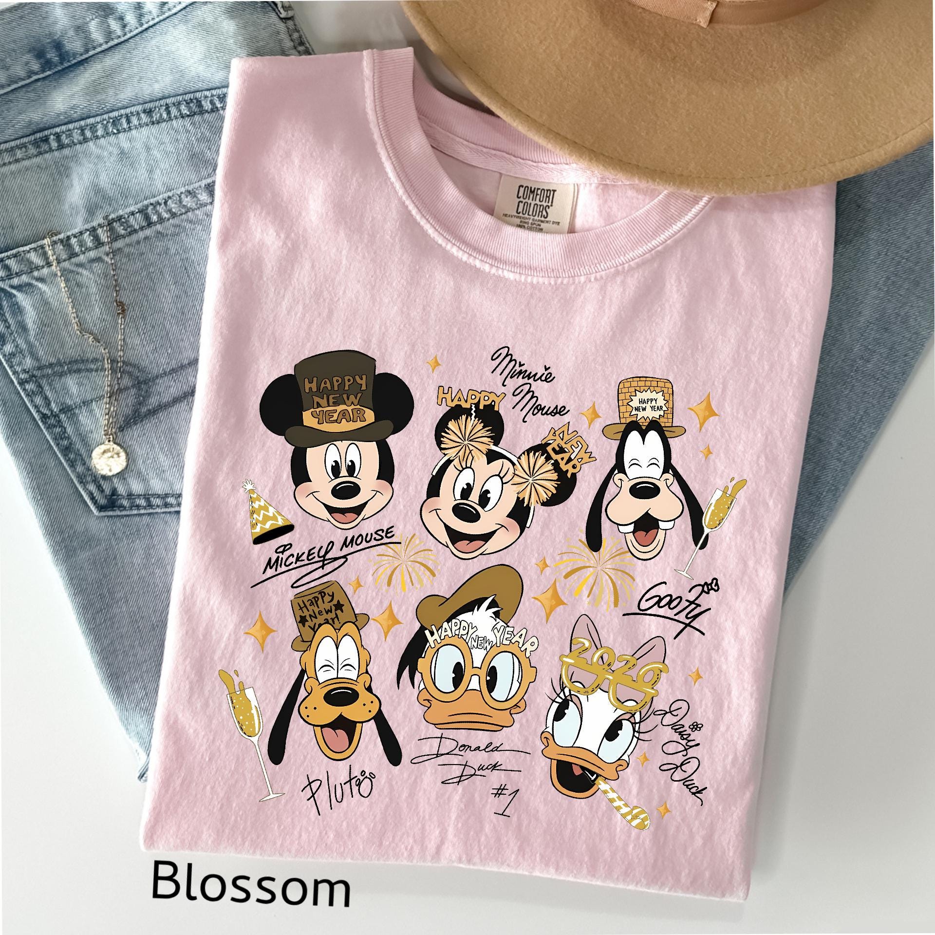 Comfort Colors© Mickey And Friends New Year 2026 Shirts: Disney Family Disneyland Trip Shirt