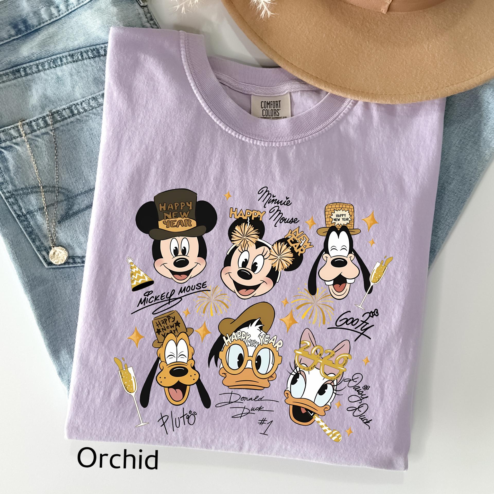 Comfort Colors© Mickey And Friends New Year 2026 Shirts: Disney Family Disneyland Trip Shirt
