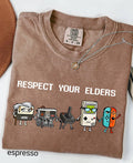Comfort Colors© Respect Your Elders Gaming Shirt, Vintage Funny Old Gamer Tee, Retro Video Game T-Shirt