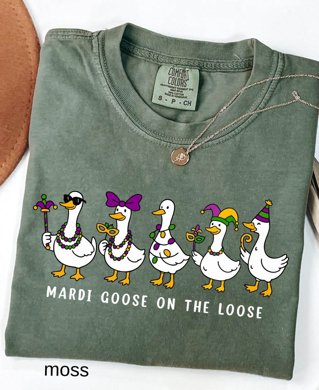 Comfort Colors© Mardi Gras Silly Goose Shirt: 2026 Coquette Louisiana Festival Celebration Apparel