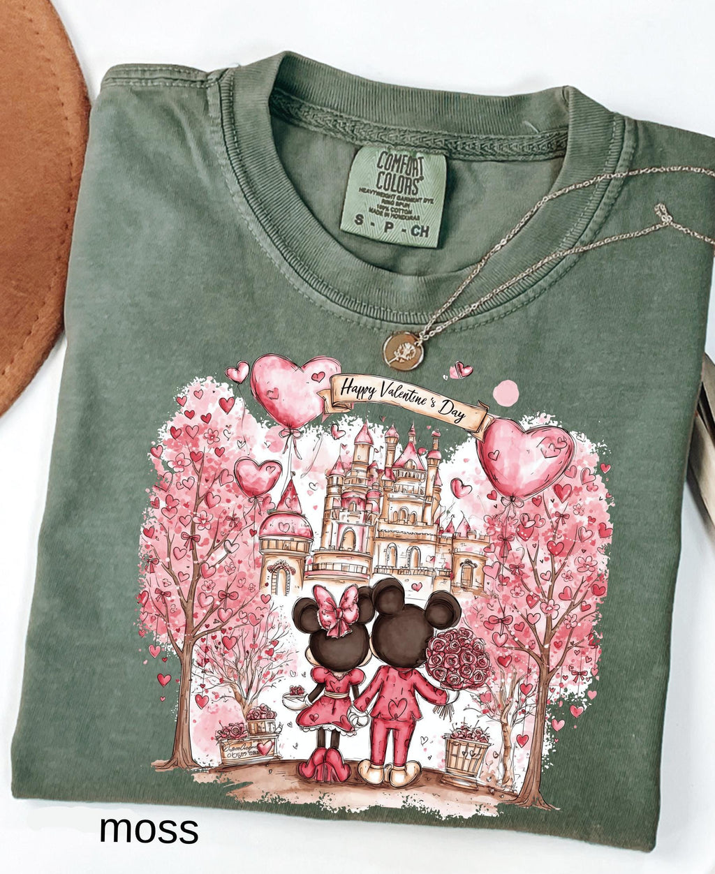 Comfort Colors© Disney Mickey & Minnie Valentine Shirt: Retro Couple WDW Valentine's Day 2026 Gift