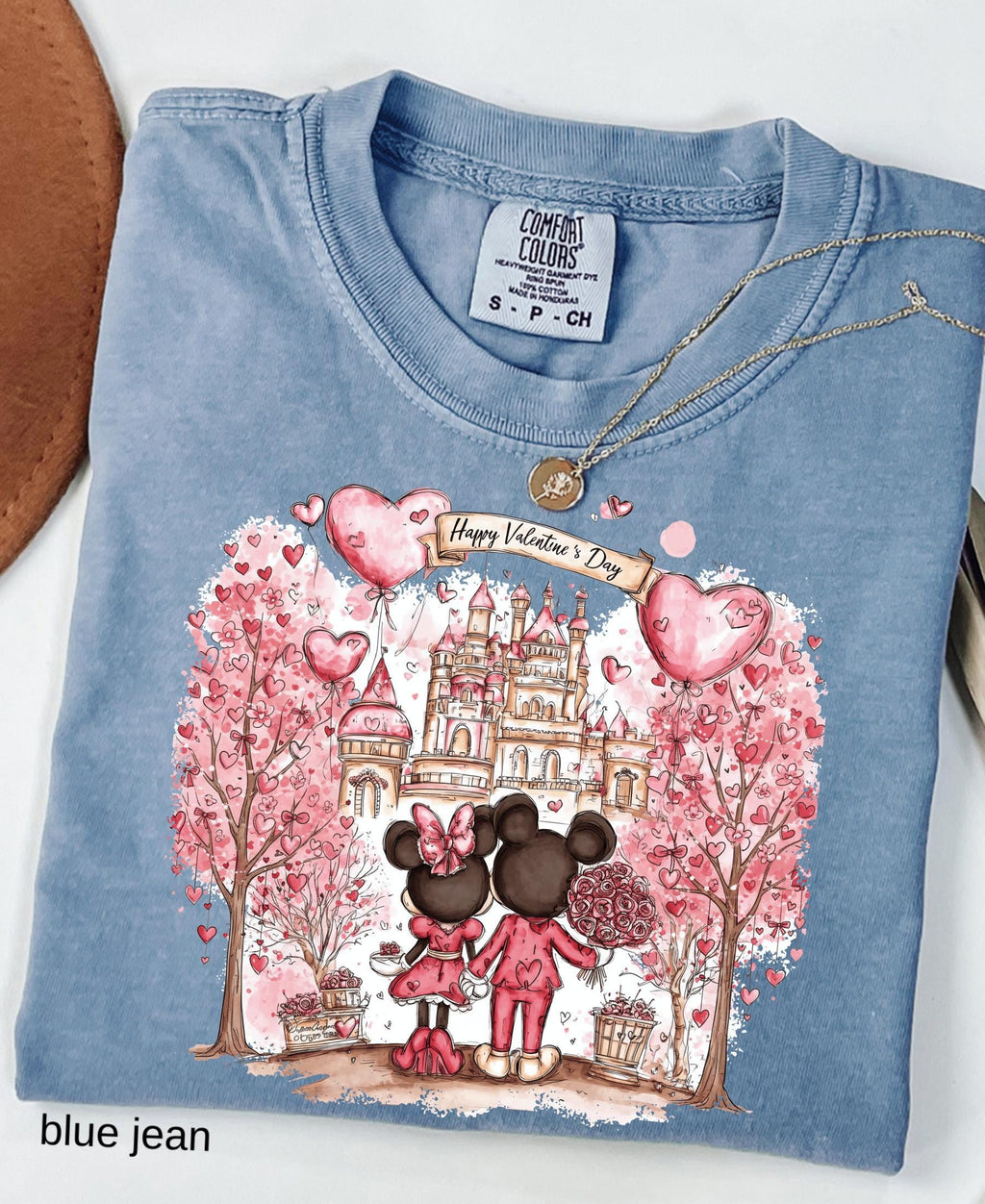 Comfort Colors© Disney Mickey & Minnie Valentine Shirt: Retro Couple WDW Valentine's Day 2026 Gift
