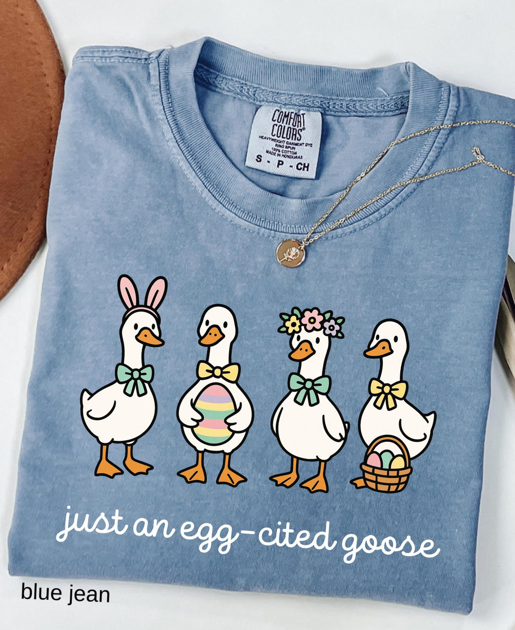 Comfort Colors© Easter Vibes Same Silly Goose Shirt: Funny Coquette Spring Humorous Apparel, Christian Easter Cute Bunny Goose Tee