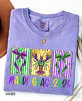 Comfort Colors© Mardi Gras 2026 Shirt: Crawfish And Coquette Bow Carnival Tee, Fat Tuesday New Orleans Festival Women Gift