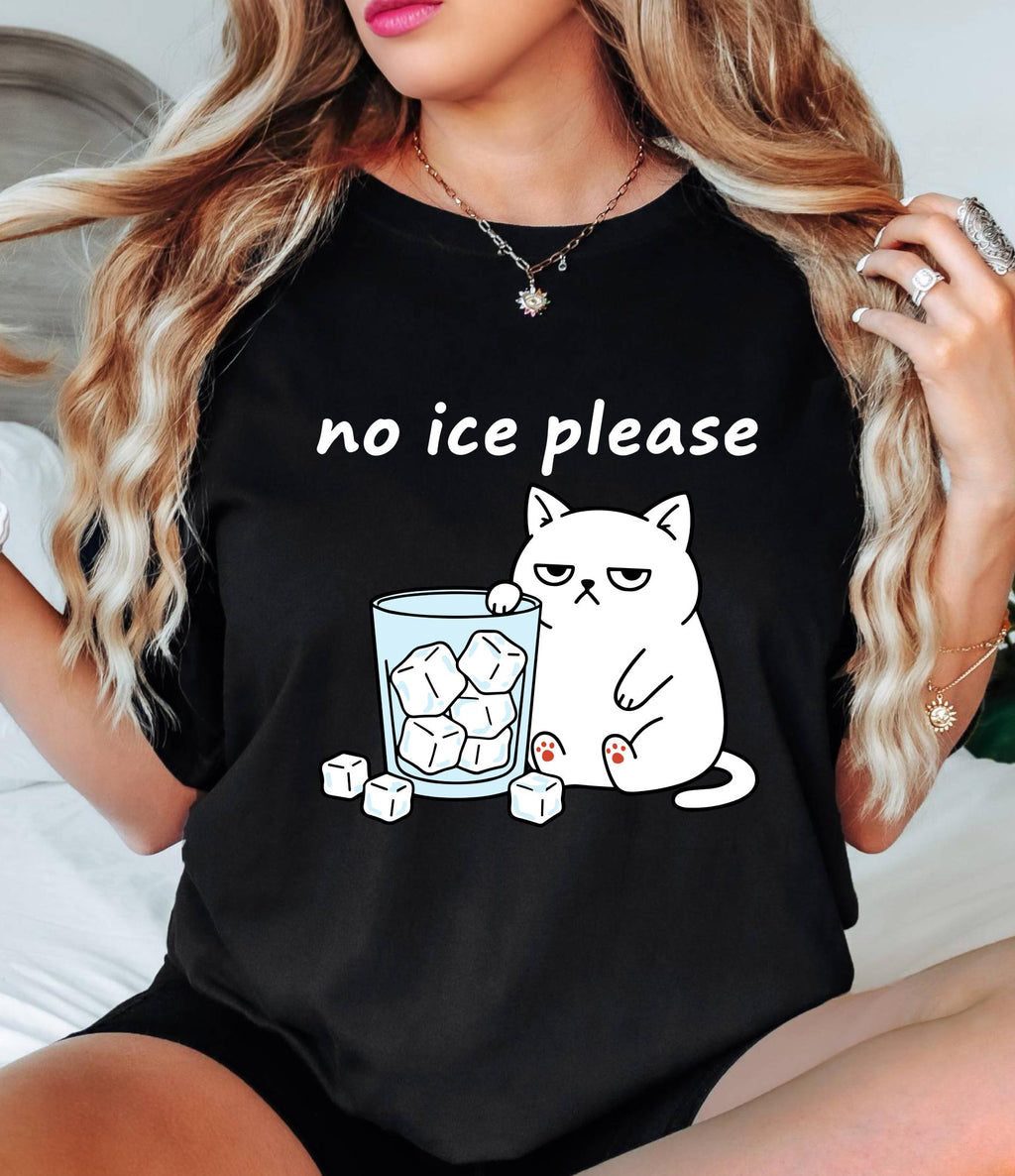 No Ice Please Comfort Colors© Shirt: Funny Cat Meme Abolish ICE Tee Social Justice Feminist Protest Shirt Pro Immigration Political Gift