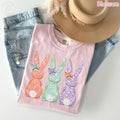 Comfort Colors Easter Bunny Shirt, Pastel Watercolor Tee