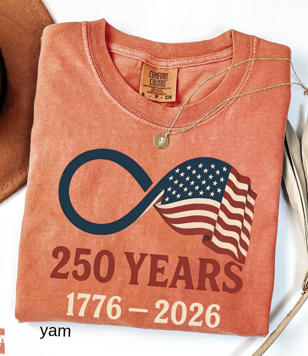 Comfort Colors© Retro Usa 250 Shirt, Independence Day Celebrate 250th Anniversary Shirt Usa Flag Tee 4th of July Patriotic Gift
