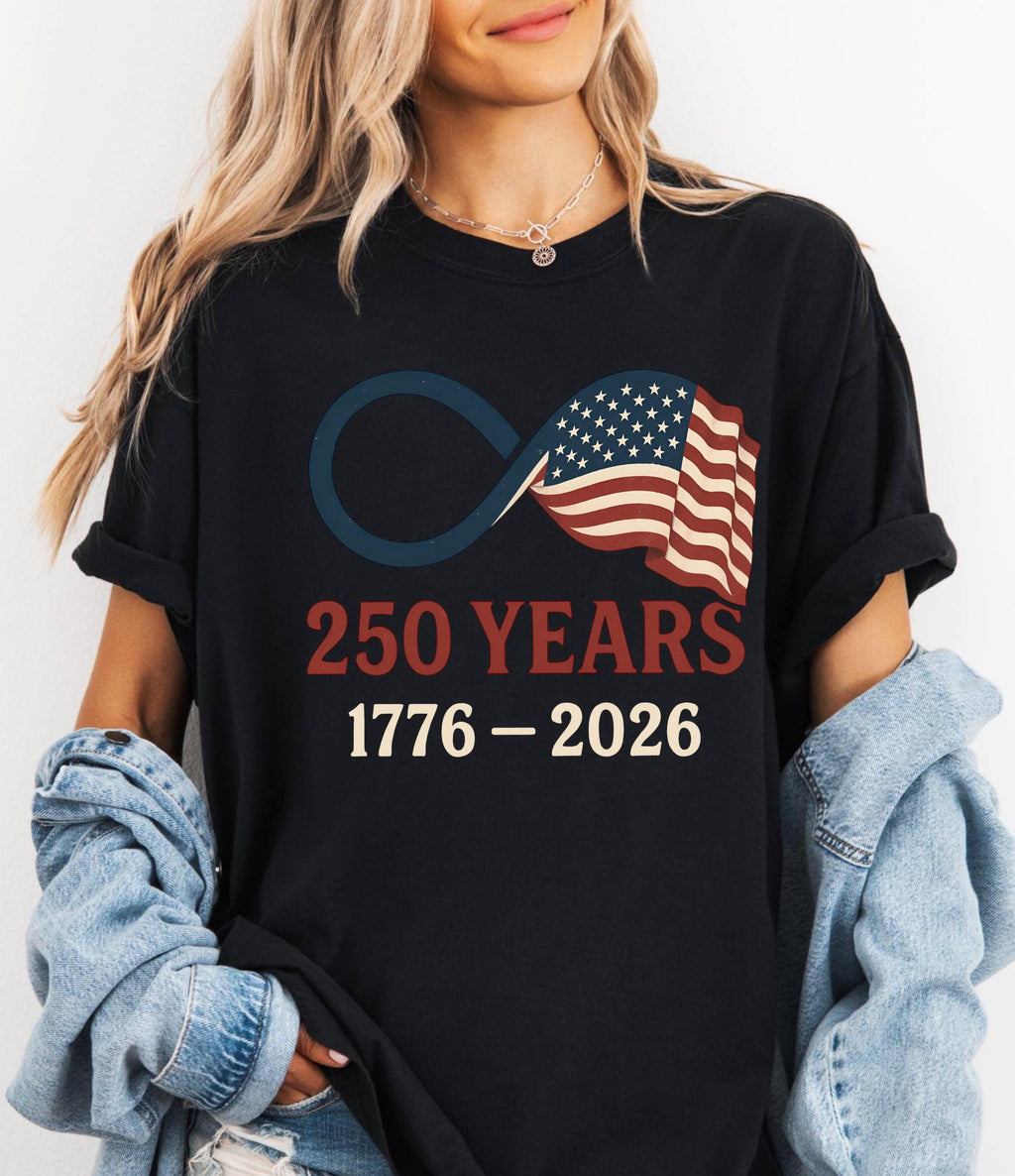 Comfort Colors© Retro Usa 250 Shirt, Independence Day Celebrate 250th Anniversary Shirt Usa Flag Tee 4th of July Patriotic Gift