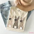 Comfort Colors Checkered Leopard Easter Bunny Shirt, Gift for Women