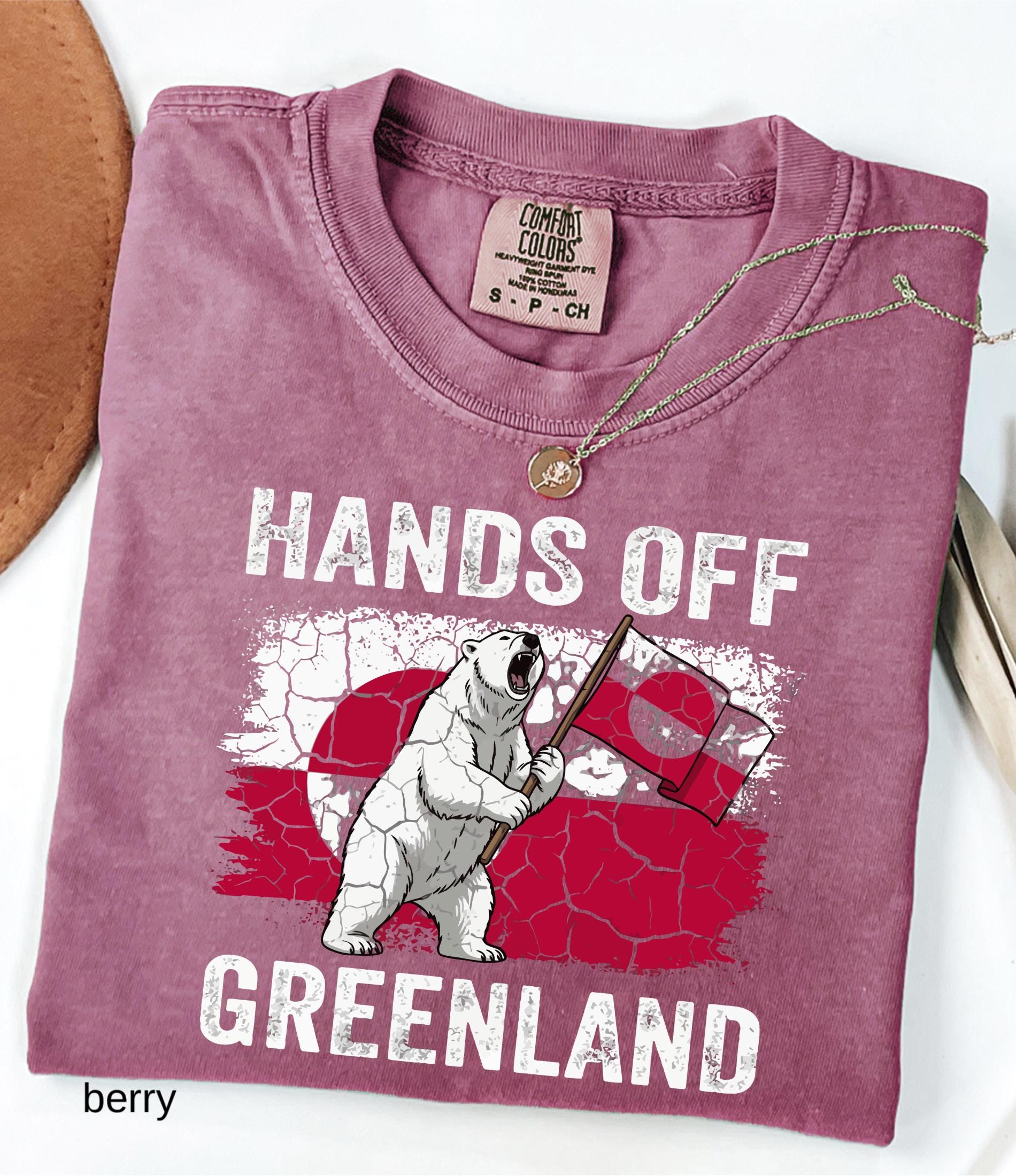 Hands Off Greenland Comfort Colors© Shirt: Greenland Is Ours Shirt, Political Protest Tee, Anti Trump T-Shirt