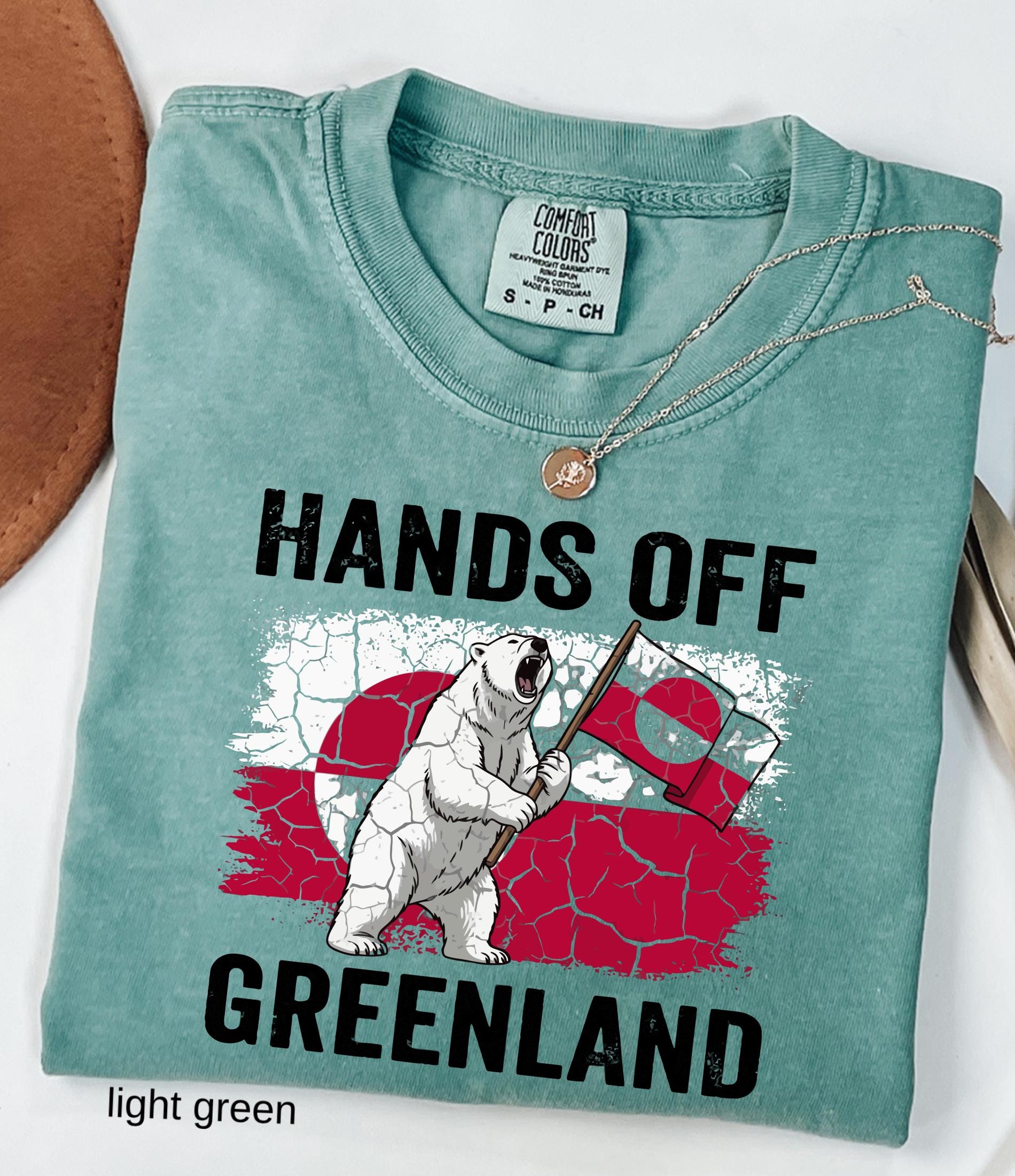 Hands Off Greenland Comfort Colors© Shirt: Greenland Is Ours Shirt, Political Protest Tee, Anti Trump T-Shirt